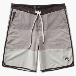 Vuori Cruise Boardshorts Smoke Wave Stripe Size 32 style V314